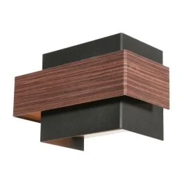 Ekspresowa dostawa Steinhauer Muro LED Wandlamp | 2x G9 3W 2700K 600lm 927 | Dimbaar | Bruin/Zwart