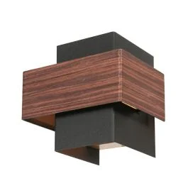 Szybka dostawa Steinhauer Muro LED Wandlamp | 1x G9 3W 2700K 300lm 927 | Dimbaar | Bruin/Zwart