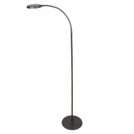Zniżka Mexlite Platu LED Vloerlamp | 10W 2700K/4000K 900lm 927/940 | Dimbaar | Bruin