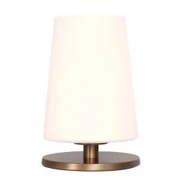 Ekspresowa dostawa Steinhauer Ancilla LED Tafellamp | 1x E27 40W | Dimbaar | Brons/Wit