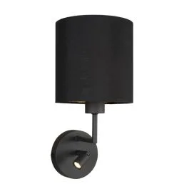 Ostatnie sztuki Mexlite Noor LED Wandlamp | 2x E27 2.5W 2700K 240lm 927 | Dimbaar | Goud/Zwart