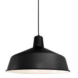 Mexlite Blackmoon LED Hanglamp | 1x E27 40W | Dimbaar | Wit/Zwart Hit cenowy