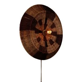 Good&Mojo Serengeti Wandlamp | 1x E27 max. 60W | Ø60cm | Bruin Ekspresowa dostawa