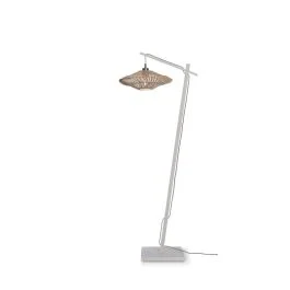 Good&Mojo Bamboe LED Staande Lamp Zanzibar | 1X E27 Max 60W | White Łatwy zwrot