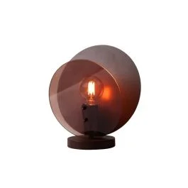 Oferta it's about RoMi LED Tafellamp Toledo | 1X E27 Max 60W | Brown