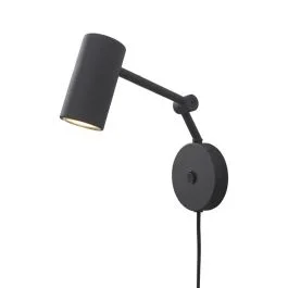 it's about RoMi LED Wandlamp Montreux | 1X GU10 Max 5W | Black Ostatnie sztuki