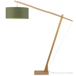 Good&Mojo Bamboe LED Staande Lamp Montblanc | 1X E27 Max 60W | Green Forest Popularny