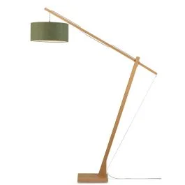 Premium Good&Mojo Bamboe LED Staande Lamp Montblanc | 1X E27 Max 60W | Blue Denim