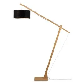 Good&Mojo Bamboe LED Staande Lamp Montblanc | 1X E27 Max 60W | Light Linen Cena promocyjna