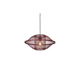 Good&Mojo Bamboe LED Hanglamp Maui | 1X E27 Max 60W | Deep Wine Red Wysoka jakość