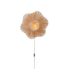 Obniżka ceny Good&Mojo Bamboe LED Wandlamp Madura | 1X E27 Max 60W | Warm Earth Tones