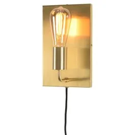 it's about RoMi LED Wandlamp Madrid | 1X E27 Max 60W | Gold Tylko dziś