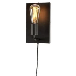 it's about RoMi LED Wandlamp Madrid | 1X E27 Max 60W | Black Tylko dziś