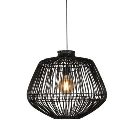 Wyprzedaż Good&Mojo LED Hanglamp Madagascar | 1X E27 Max 60W | Black