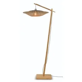 Tylko dziś Good&Mojo Bamboe LED Staande Lamp Kalimantan | 1X E27 Max 60W | Natural/Black