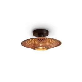 Good&Mojo Bamboe LED Plafondlamp Kalimantan | 1X E27 Max 60W | Natural Okazja