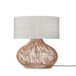Oferta czasowa Good&Mojo LED Tafellamp Kalahari | 1X E27 Max 40W | Natural/Linen Light