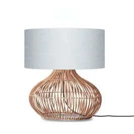 Oferta limitowana Good&Mojo LED Tafellamp Kalahari | 1X E27 Max 40W | Natural/Light Grey
