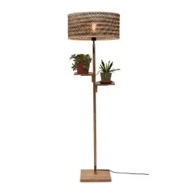 Good&Mojo Bamboe LED Staande Lamp Java | 1X E27 Max 60W | Natural/Black Ostatnia szansa