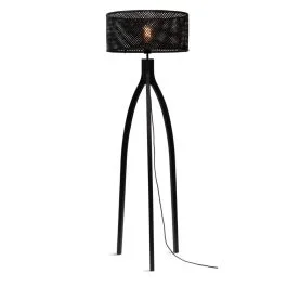 Good&Mojo Bamboe LED Staande Lamp Java | 1X E27 Max 60W | Black Promocja