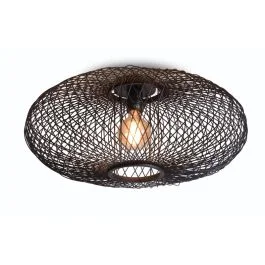 Oferta Good&Mojo Bamboe LED Plafondlamp Cango | 1X E27 Max 60W | Black