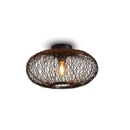 Dostępne od ręki Good&Mojo Bamboe LED Plafondlamp Cango | 1X E27 Max 60W | Black