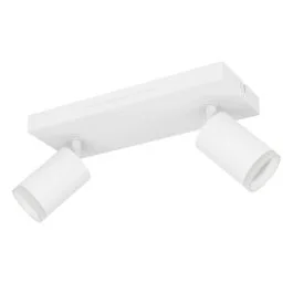 Wyprzedaż EGLO Plafondspot 2X Smart Melitello | 7.4W RGB 1100Lm | IP20 Dimbaar Zigbee | Wit