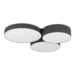 Wybór klientów EGLO Plafondlamp Smart Barbano | 22.5W RGB 2550Lm | IP20 Dimbaar Zigbee | Zwart/glas