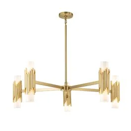 Darmowy zwrot Elstead Lighting LED Kroonluchter | 10X E27 Max 40W | Aged Brass