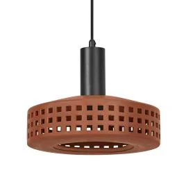 Tani Ledvance LED Armatuur E27 | Decor Clay Windows Pendant 1XE27 Brown