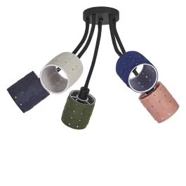 Ledvance LED Armatuur E14 | Decor Felt Weaving Cans Ceiling 5XE14 Multicolor Wybór klientów