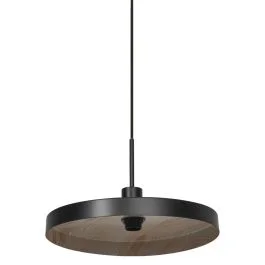 Nowość Ledvance LED Armatuur E27 | Decor Plate Pendant E27 Black Wood Decor