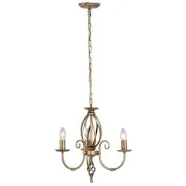 Elstead Lighting LED Kroonluchter | 3X E14 Max 60W | Dimbaar | Aged Brass Kup online