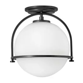 Hinkley LED Plafondlamp Somerset | 1X E27 Max 60W | Dimbaar | Black Oferta