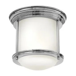 Nowość Hinkley LED Plafond Badkamerlamp Hadrian | 1X E27 Max 60W | IP44 | Dimbaar | Chrome