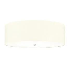 Designer's Lightbox LED Plafondlamp Fletcher Flush | 7X E27 Max 60W | Dimbaar | Polished Chrome with Ivory Shade Tani
