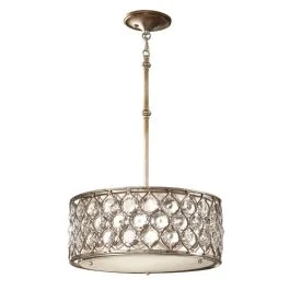 Feiss LED Kroonluchter | 3X E27 Max 60W | Dimbaar | Burnished Silver Zniżka