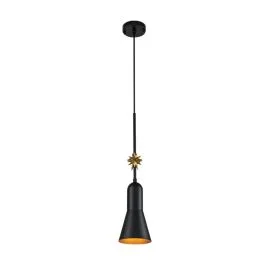 Oferta limitowana Elstead Lighting LED Hanglamp Etoile | 1X E27 Max 60W | Dimbaar | Matte Black and Gold Leaf