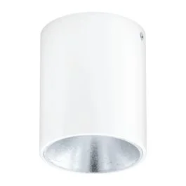 Eglo Plafondlamp | POLASSO PRO | GU10 Ø100 wit-zilver 8W IP20 Wysoka jakość