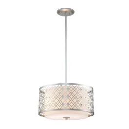 Elstead Lighting LED Hanglamp Ziggy | 2X E27 Max 60W | Dimbaar | Lacquered Silver Szybka dostawa