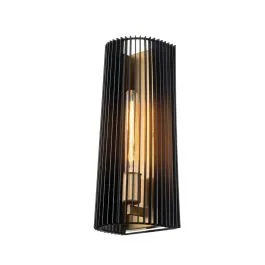 Bestseller Kichler LED Wandlamp Linara | 1X E27 Max 60W | Black & Natural Brass