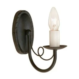 Hit cenowy Elstead Lighting LED Wandlamp Minster | 1X E14 Max 60W | Black