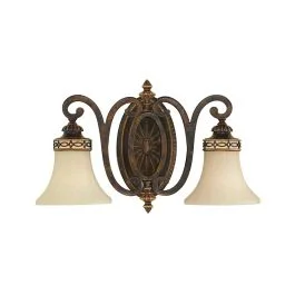 Feiss LED Wandlamp Drawing Room | 2X E27 Max 60W | Walnut Okazja