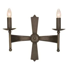 Ograniczona ilość Elstead Lighting LED Wandlamp Cromwell | 2X E14 Max 60W | Old Bronze