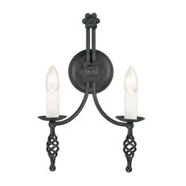 Elstead Lighting LED Wandlamp Belfry | 2X E14 Max 60W | Black Zamów teraz