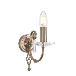 Oferta Elstead Lighting LED Wandlamp Aegean | 1X E14 Max 60W | Aged Brass