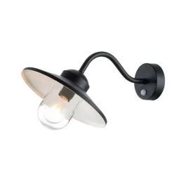 Elstead Lighting LED Wand Buitenlamp Klampenborg | 1X E27 Max 60W | IP44 | Dimbaar | Black Rabat