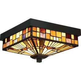 Oferta Quoizel Tifanny LED Buitenlamp Inglenook Outdoor | 2X E27 Max 60W | IP44 | Dimbaar | Valiant Bronze
