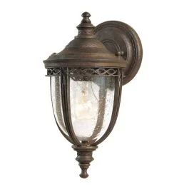 Ostatnia szansa Feiss LED Wand Buitenlamp English Bridle | 1X E27 Max 60W | IP44 | Dimbaar | British Bronze