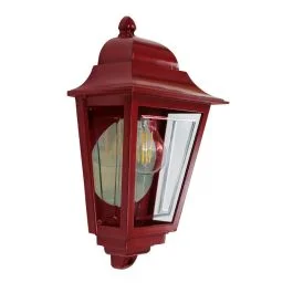 Super okazja Elstead Lighting LED Wand Buitenlamp Deco Lane | 1X E27 Max 60W | IP44 | Dimbaar | Red